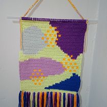 Mi proyecto del curso: Intarsia crochet: teje tus propios tapices. Fashion Design, Decoration, Fiber Arts, DIY, Crochet, and Textile Design project by Rodolfo Augusto Ortiz Villalobos - 06.16.2022