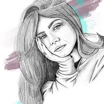 Mi proyecto del curso: Retrato moderno con Procreate: estiliza a tu protagonista. Traditional illustration, Digital Illustration, and Digital Drawing project by mc2.ions - 06.15.2022