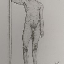 Mi proyecto del curso: Dibujo realista de la figura humana. Traditional illustration, Fine Arts, Sketching, Pencil Drawing, Drawing, Realistic Drawing, and Figure Drawing project by Yolanda - 06.16.2022
