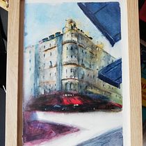 Il mio progetto del corso: Disegno architettonico con acquerello e inchiostro. Sketching, Drawing, Watercolor Painting, Architectural Illustration, Sketchbook & Ink Illustration project by melvac - 06.16.2022