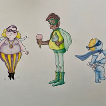 My project for course: Illustrated Characters Factory. Traditional illustration, Character Design, and Children's Illustration project by Maureen Scanlan - 06.16.2022