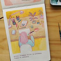 Mi proyecto del curso: Sketchbook para explorar tu estilo de dibujo. Un proyecto de Ilustración tradicional, Bocetado, Creatividad, Dibujo, Pintura a la acuarela, Sketchbook y Pintura gouache de Ingrid Zúñiga - 17.06.2022