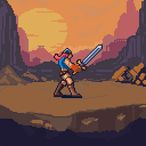 Mi proyecto del curso: Introducción al diseño de personajes en pixel art. Un progetto di Character design, Videogiochi, Pixel art e Progettazione di videogiochi di Raffaele Galasso - 31.05.2022