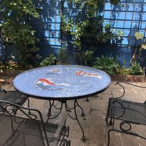 Koi pond table. Projekt z dziedziny Craft, Projektowanie i w, rób mebli,  Dekoracja wnętrz, Ceramika i DIY użytkownika celia.gallardo - 14.06.2022