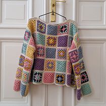Mi proyecto del curso: Grannies de crochet: haz tu propio suéter. Fashion Design, Fiber Arts, DIY, Crochet, and Textile Design project by mechafiz - 06.18.2022