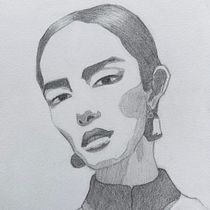 Meu projeto do curso: Introdução ao desenho de retrato a lápis. Fine Arts, Pencil Drawing, Drawing, Realistic Drawing, and Artistic Drawing project by Thiago Costa - 06.13.2022