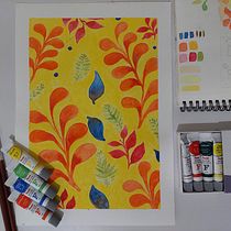 Meu projeto do curso: Cores na aquarela: descubra sua personalidade cromática. Ilustração tradicional, Artes plásticas, Pintura, Pintura em aquarela, e Teoria da cor projeto de Tamyres Vial - 19.06.2022