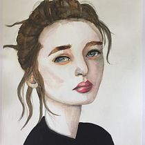 Mein Kursprojekt: Aquarellporträt mit fotografischem Vorbild. Traditional illustration, Watercolor Painting, and Portrait Drawing project by ramonaja - 06.19.2022