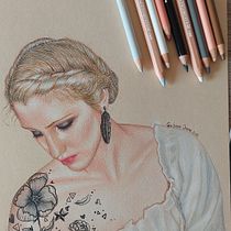 Il mio progetto del corso: Illustrazione con pastelli e matite colorate. Un progetto di Illustrazione tradizionale, Belle arti, Disegno a matita, Disegno, Disegno di ritratti, Disegno realistico e Disegno artistico di IRENE GAIBAZZI - 19.06.2022