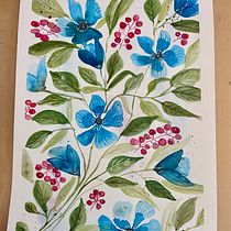 My project for course: Artistic Floral Watercolor: Connect with Nature. Ilustração tradicional, Pintura, Pintura em aquarela e Ilustração botânica projeto de Mary - 19.06.2022