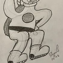 Mi proyecto del curso: Introducción a la creación de personajes estilo cartoon: ASTRONAUTA. Un projet de Illustration traditionnelle, Conception de personnages , et Dessin de Diego O. - 19.06.2022
