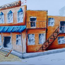 My project for course: Expressive Architectural Sketching with Colored Markers. Sketching, Drawing, Architectural Illustration, Sketchbook & Ink Illustration project by Derrick Hairston - 06.19.2022