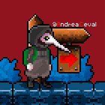 Annalise Bonnet - Enfermera de la Peste Negra. Character Animation, Video Games, Pixel Art, and Game Development project by Andrea Ceval - 04.18.2022