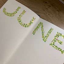 Mi proyecto del curso: Creación de dibujos florales para tu bullet journal . Un proyecto de Lettering, Dibujo, Ilustración botánica, H, lettering, Gestión y productividad							 de Gabilú Fonseca - 20.06.2022