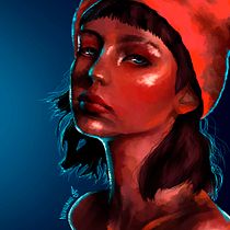Mi proyecto del curso: Iluminación y color para retratos digitales en Photoshop . Ilustração tradicional, Ilustração digital, e Pintura digital projeto de vodka girl - 20.06.2022
