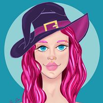 My project for course: Female Character Portraits in Procreate. Projekt z dziedziny Trad, c, jna ilustracja, Ilustracja c, frowa, R, sunek c i frow użytkownika Emma Jayne Lions - 20.06.2022