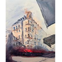 My project for course: Architectural Sketching with Watercolor and Ink. Sketching, Drawing, Watercolor Painting, Architectural Illustration, Sketchbook & Ink Illustration project by María Díaz - 06.20.2022