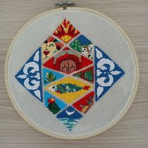 Mi proyecto del curso: Bordado contemporáneo con puntos tradicionales mexicanos. Arts, Crafts, Embroider, and Textile Design project by inmysha - 06.21.2022