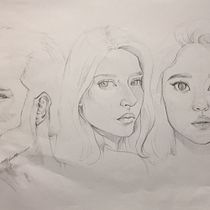 my project for—“Portrait Sketchbooking: Explore the Human Face”. Sketching, Drawing, Portrait Drawing, Artistic Drawing, and Sketchbook project by natalie cheah - 06.21.2022