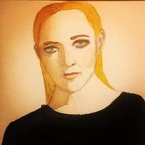Meu projeto do curso: Criação de retrato estilizado em aquarela. Traditional illustration, Painting, Watercolor Painting, and Portrait Drawing project by Ana PT - 06.21.2022