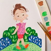 Mi proyecto del curso: Técnicas de ilustración con acuarela y gouache. Traditional illustration, Fine Arts, Painting, Watercolor Painting, Children's Illustration, and Gouache Painting project by Trinidad Aranda - 06.19.2021