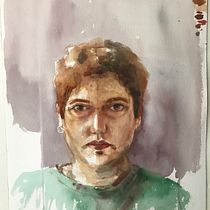 Mi proyecto del curso: Retratos en acuarela: captura la personalidad de tu modelo. Projekt z dziedziny  Sztuki piękne,  Malarstwo, Malowanie akwarelą i Portret użytkownika Vico Paz - 21.06.2022