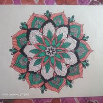 My project for course: The Art of Mandala Drawing: Create Geometric Patterns. Drawing & Ink Illustration project by anjalidhamagaye - 06.19.2022