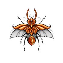 Mein Kursprojekt: Künstlerisches Tattoo-Design mit goldenen Effekten in Procreate. Ilustração tradicional, Ilustração digital, e Desenho de tatuagens projeto de raccoon.ink.tattooart - 22.06.2022