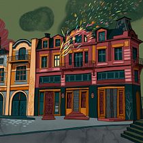 My project for course: Architectural Illustration: Capture a City’s Personality. Un proyecto de Ilustración tradicional, Arquitectura, Dibujo, Ilustración digital e Ilustración arquitectónica de Stefana Argirova - 14.06.2022