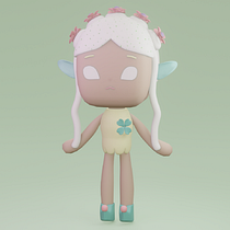 Mi proyecto del curso: Creación de personajes kawaii en 3D con Blender Mallet. Traditional illustration, Character Design, Digital Illustration, 3D Modeling, and Manga project by Belinda Mallet - 07.06.2022