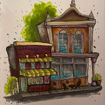 My project for course: Expressive Architectural Sketching with Colored Markers. Sketching, Drawing, Architectural Illustration, Sketchbook & Ink Illustration project by Jackie Pierce - 06.22.2022