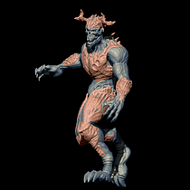 Proyecto para Modelado en ZBrush: del concept art a la criatura final con relación a línea artística de las criaturas de Doom.. 3D, 3D Modeling, Video Games, Concept Art, and 3D Character Design project by Kelbys Escalona - 06.23.2022