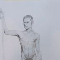 Mi proyecto del curso: Dibujo realista de la figura humana. Traditional illustration, Fine Arts, Sketching, Pencil Drawing, Drawing, Realistic Drawing, and Figure Drawing project by Jesús Díaz Pacheco - 06.23.2022