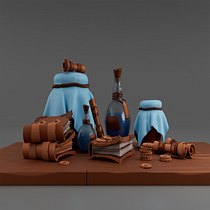 Meu projeto do curso: Modelagem de objetos em estilo cartoon com Maya. Projekt z dziedziny 3D,  Modelowanie 3D i  Projektowanie 3D użytkownika Octávio Henrique - 20.06.2022