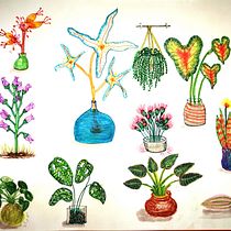 Mi proyecto del curso: Técnicas de ilustración para desbloquear tu creatividad. Design, Traditional illustration, Fine Arts, Painting, Creativit, Creating with Kids, and Sketchbook project by Paula Ocampo - 06.23.2022