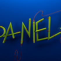 Lettering 3D. Motion Graphics, 3D, Pós-produção fotográfica, Modelagem 3D, e Lettering 3D projeto de Hibrand Muñoz - 22.06.2022