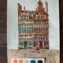 My project for course: Expressive Architectural Sketching with Colored Markers. Sketching, Drawing, Architectural Illustration, Sketchbook & Ink Illustration project by Dany Ishimaru - 06.24.2022