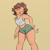 My project for course: Female Cartoon Character Design with Procreate. Traditional illustration, Digital Illustration, and Digital Drawing project by Jairee Anne Babon - 06.21.2022