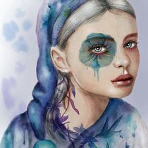 Mi proyecto del curso: Retrato ilustrado en acuarela. Ilustração tradicional, Artes plásticas, Pintura, Desenho, Pintura em aquarela, Desenho de retrato, e Desenho artístico projeto de Bea Barrionuevo - 24.06.2022