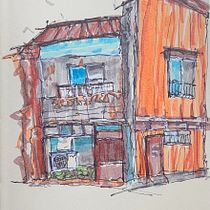 My project for course: Expressive Architectural Sketching with Colored Markers. Sketching, Drawing, Architectural Illustration, Sketchbook & Ink Illustration project by simonklwong - 06.20.2022