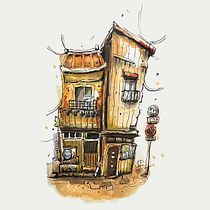 Mein Kursprojekt: Expressive Architekturskizzen mit Markern. Sketching, Drawing, Architectural Illustration, Sketchbook & Ink Illustration project by motocat - 06.25.2022