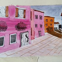 My project for course: Architectural Sketching with Watercolor and Ink. Sketching, Drawing, Watercolor Painting, Architectural Illustration, Sketchbook & Ink Illustration project by benedictdanny02 - 06.25.2022