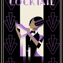 Art Deco Final Render. Un progetto di Illustrazione tradizionale, Belle arti, Design di poster  e Illustrazione digitale di Logan Rundquist - 26.06.2022