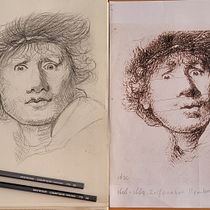 Mijn project van de cursus: Leer grafiettechnieken voor portretten met vlakken. Fine Arts, Sketching, Drawing, Portrait Drawing, Realistic Drawing, and Artistic Drawing project by Sylvia Bergh - 06.26.2022