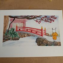 Mi proyecto del curso: Ilustración en acuarela con influencia japonesa. Ilustração tradicional, Desenho, e Pintura em aquarela projeto de Macarena Pereyra - 26.06.2022