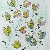 Mi proyecto del curso: Estampados florales en acuarela con colores vibrantes. Traditional illustration, Pattern Design, Watercolor Painting, and Botanical Illustration project by Miryam Rodríguez - 06.27.2022