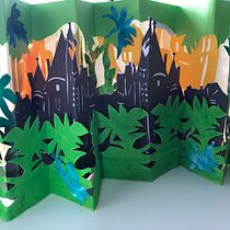Mein Kursprojekt: Illustration mit Papierschnitt: Gestalte umwerfende Bücher. Een project van Traditionele illustratie, Redactioneel ontwerp, Papercraft, Stor, telling,  Boekbinding, Kinderillustratie, DIY y Verhaallijn van ab-medien - 27.06.2022