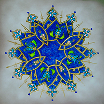 Mijn project van de cursus: Inleiding tot islamitsche kunst: creëer biomorfische patronen. Painting, Pattern Design, Drawing, Watercolor Painting & Ink Illustration project by Xandra - 06.27.2022