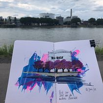 Mein Kursprojekt: Moderne Urban Sketching-Techniken in Mixed Media Ein Projekt aus dem Bereich Traditionelle Illustration, Malerei, Architektonische Illustration und Illustration mit Tinte von k.boxhorn - 27.06.2022