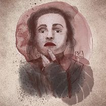 My project for course: Illustrated Portraits with Procreate. Ilustração tradicional, Ilustração vetorial, Ilustração digital, e Desenho de retrato projeto de Kriszti Szabó - 27.06.2022